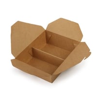 علب ورق كرافت بني بغطاء متصل و قسمين - (25) حبة |...