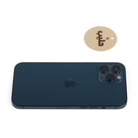 تعليقة للجيك بلون بيج وعبارة "حليب" - (12) حبة