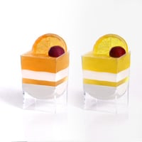 مجموعة (10) كوب بلاستيك شفاف فاخر للحلى | 5 انز