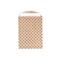 مجموعة (12) كيس ورق بني بختم نجوم ذهبية