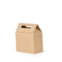 مجموعة (12) علبة كرتونية بمسكة وقفل علوي