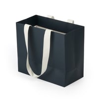 مجموعة (12) كيس هدايا فاخر بلون كحلي | 15.9*8.1*14...