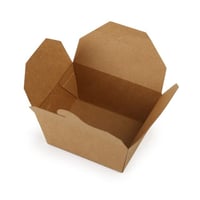 علب ورق كرافت بني بغطاء متصل - (25) حبة | 27 انز