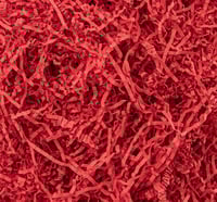 قصاصات ورق أحمر مجعد و مقوي لتغليف الهدايا والمنتج...