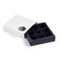 مجموعة (12) علبة فاخرة لتقديم وتغليف الشوكولاته بن...