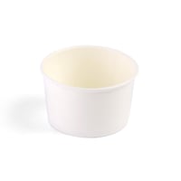 أكواب آيس كريم بيضاء مانعة للتسرب -(50) حبة|7*5