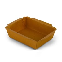 علب ورق كرافت بني بغطاء منفصل شفاف - (25) حبة | 30...