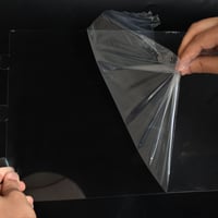 علبة فاخرة شفافة بحواف ذهبية للكيك المرتفع - 23 سم