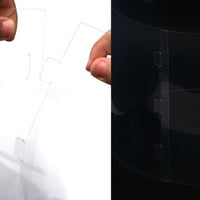 علبة دائرية شفافة للهدايا والكيك المرتفع بغطاء وقا...