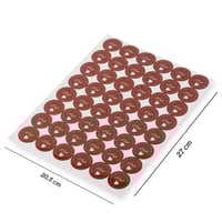 ' مجموعة (480) استيكر باللون البني عليه طبعة ' حار