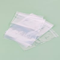 مجموعة (100) كيس بلاستيك شفاف قابل للإغلاق