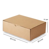 كرتون شحن بني (3) طبقات|32.3*24.3*11 سم