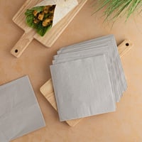 مجموعة(20) منديل سفرة ورقية رصاصي اللون - طبقتين