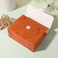 علبة توزيعات"عيدكم مزهر" لون برتقالي - (12) حبة |1...