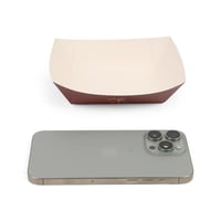 مجموعة (25) صحن ورقي "ليالي الشتاء" لون عودي