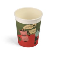 كوب صفقات ورقي بتصميم عصري لون أخضر- (50) حبة | 9...