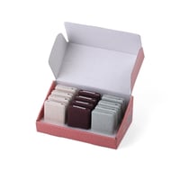 مرايا قماشية مستطيلة وفاخرة بألوان متعددة - (12) ح...