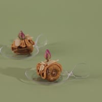 مجموعة (24) صحن شفاف للحلويات والميني كيك