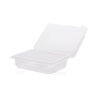 مجموعة (50) علبة بلاستيك شفافة بغطاء متصل