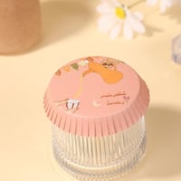 غطاء كاسات ورقي بثيم رمضاني "شهركم رحمة" لون وردي-...