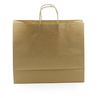 مجموعة (12) كيس ورق بني عريض| 40*34.5*15 سم