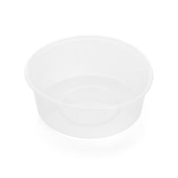 علبة بلاستيك شفافة بغطاء دائرية -(30) حبة | 10 أنز