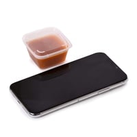 مجموعة (50) علبة بلاستيكة مربعة للصوص - 30 مل