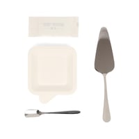 طقم أدوات مائدة فاخر ( 6 ملاعق+ 6 صحون+6 مناديل وم...