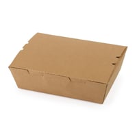 علب ورق كرافت بني بغطاء متصل - (200) حبة | 54 انز