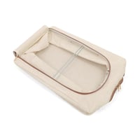 صندوق تخزين قماشي قابل للطي بنافذة شفافة لون بيج |...