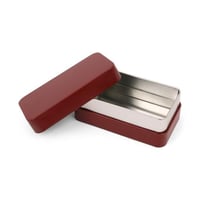 مجموعة (3) علب معدنية مستطيلة لون عودي | 12.2*6.7*...