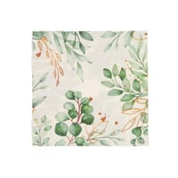 مجموعة (20) منديل ورقي فاخر بطباعة أزهار