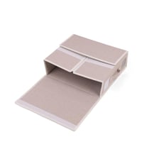 صندوق تنظيم قماش أنيق لون رمادي | 33*39*12 سم