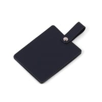 مرآة بغطاء جلد فاخرة مستطيلة الشكل لون كحلي - (6)...