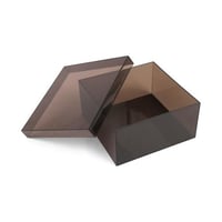 علبة اكريلك لون أسود | 20*20*10 سم