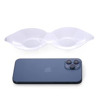 صحن بلاستيك قسمين لتقديم الحلويات - (12) حبة| 9.5س...