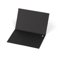 كرت ورقي للهدايا لون أسود-(12) حبة | 7*10.5 سم