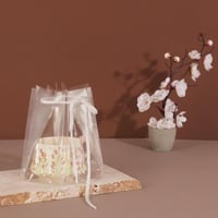 مجموعة(6) أكياس هدايا بلاستيك فاخرة شفافة بحبل للإ...