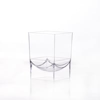 مجموعة (10) كوب بلاستيك شفاف فاخر للحلى | 5 انز