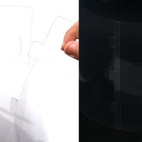 علبة دائرية شفافة للهدايا والكيك المرتفع بغطاء وقا...