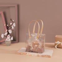 أكياس هدايا فاخرة وشفافة - (6) حبة|14*7*14 سم