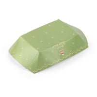 صحون ورقية مستطيلة بتصميم شتوي وعبارة " حي أنسام ا...