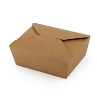 علب ورق كرافت بني بغطاء متصل - (200) حبة | 47 انز