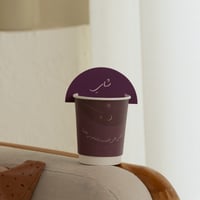 مجموعة (12) كرت للأكواب "شاي" بثيم شتوي - باللون ا...