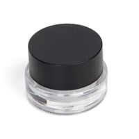 طقم ( 12 ) علبة بلاستيك شفافة بغطاء أسود مطفي | 15...