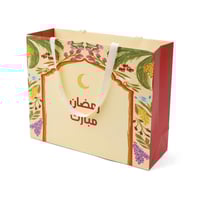 مجموعة (6) أكياس توزيعات " رمضان مبارك" لون بيج |...