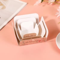 مقسمات ورقية رمضانية لون بيج عبارة " رمضان مبارك "...