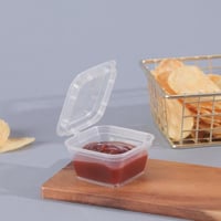 مجموعة (50) علبة بلاستيكة مربعة للصوص - 30 مل