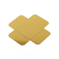 مقسمات ورقية فاخرة للتقديم لون ذهبي- (12) حبة |8*8...