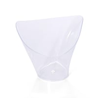 كاسات حلى بلاستيك شفافة فاخرة بزوايا مائلة - (25)...